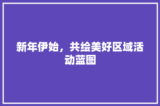 新年伊始，共绘美好区域活动蓝图