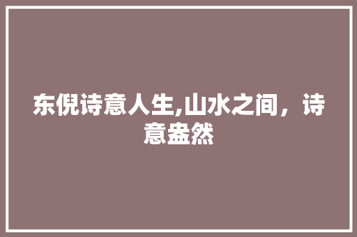 东倪诗意人生,山水之间，诗意盎然 成语汇编
