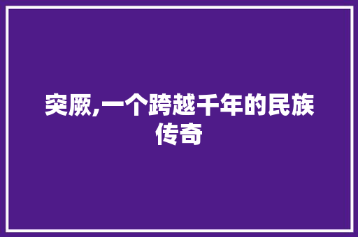 突厥,一个跨越千年的民族传奇