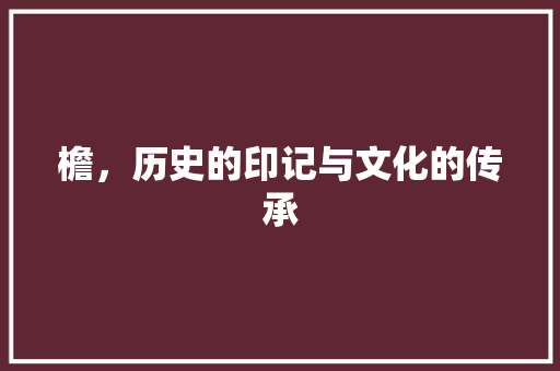 檐，历史的印记与文化的传承