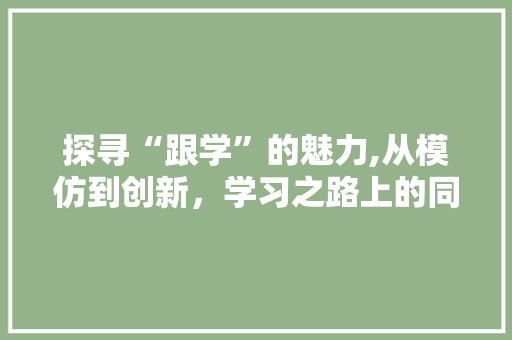 探寻“跟学”的魅力,从模仿到创新，学习之路上的同行者