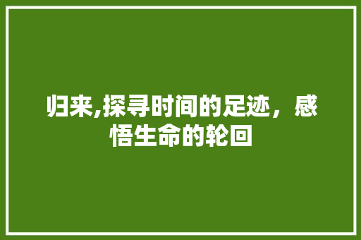 归来,探寻时间的足迹，感悟生命的轮回
