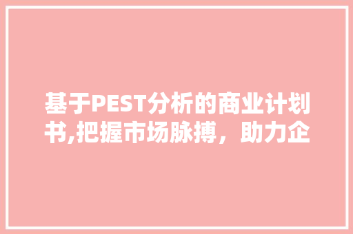 基于PEST分析的商业计划书,把握市场脉搏，助力企业成功 成语汇编