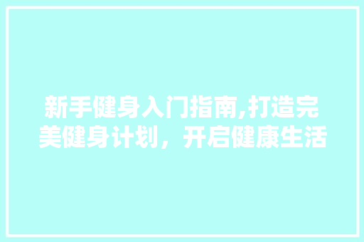 新手健身入门指南,打造完美健身计划，开启健康生活新篇章
