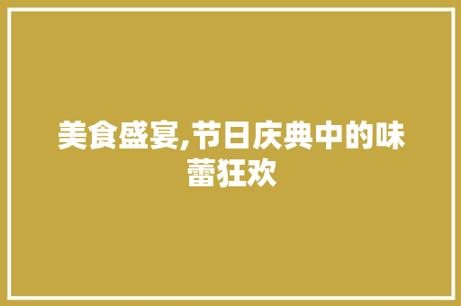 美食盛宴,节日庆典中的味蕾狂欢