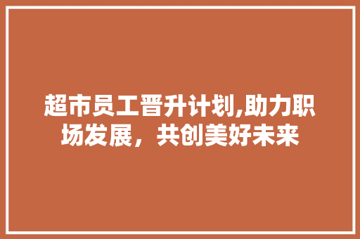 超市员工晋升计划,助力职场发展，共创美好未来