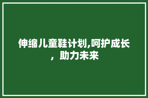伸缩儿童鞋计划,呵护成长，助力未来